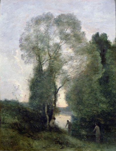 Die Badenden von Jean Baptiste Camille Corot